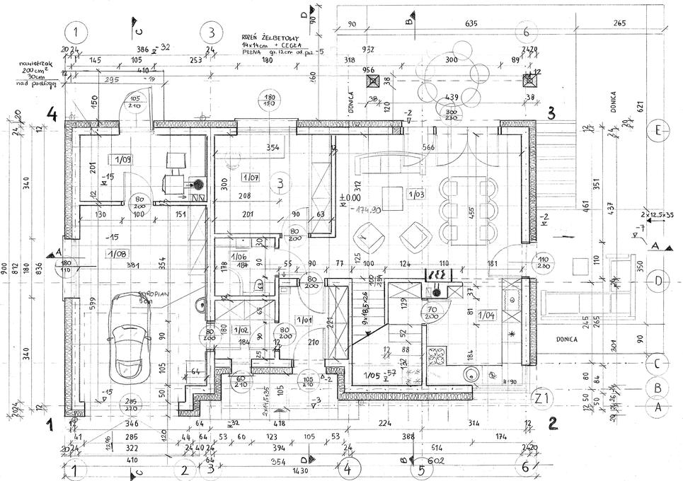 3f63e9 rysunek techniczny projekty kalka rapidograf cad103 zdjecia